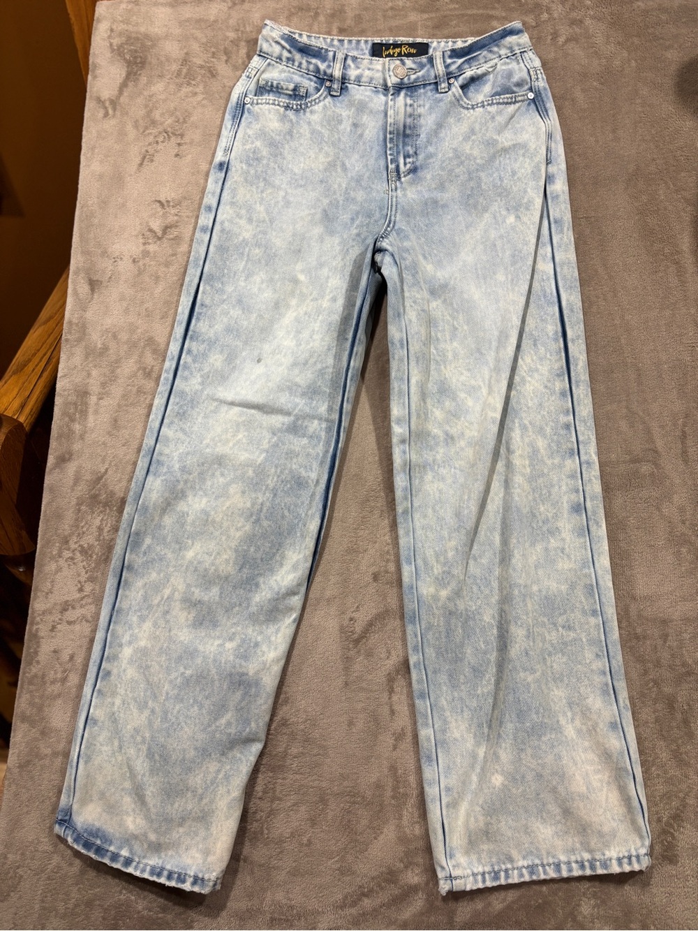 Indigo Rein Light Blue Denim Jeans with Yellow Logo